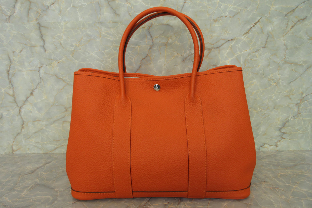 HERMES／エルメス ガーデンパーティＰＭ カントリー フー □R刻印 トートバッグ 600120120