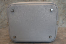 画像をギャラリービューアに読み込む, HERMES/エルメス ピコタンロックタッチMM トリヨンクレマンス/ヴォースイフト ブルーペール/パールグレー □R刻印 700100079