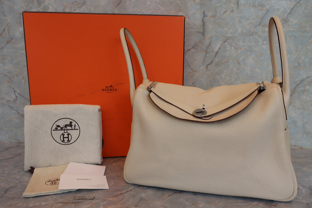 HERMES／エルメス リンディ34 トリヨンクレマンス パルシュマン □K刻印 ショルダーバッグ 600110204