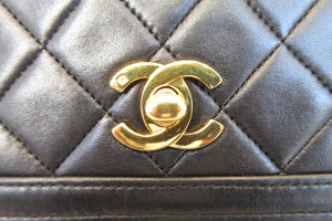 CHANEL/シャネル マトラッセチェーンショルダーバッグ ラムスキン ブラック/ゴールド金具 ショルダーバッグ 600120128