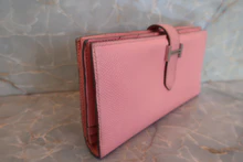 画像をギャラリービューアに読み込む, HERMES／エルメス ベアンスフレ ヴォーエプソン ローズコンフェッティ T刻印 財布 700120187
