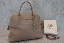 画像をギャラリービューアに読み込む, HERMES／エルメス ボリード35 トリヨンクレマンス トゥルティエールグレー T刻印 ショルダーバッグ 800020214
