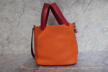 画像をギャラリービューアに読み込む, HERMES/エルメス ガーデンパーティTPM ネゴンダ ブリック □Q刻印 トートバッグ 800020103