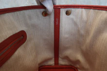 画像をギャラリービューアに読み込む, HERMES/エルメス ガーデンパーティTPM ネゴンダ ブリック □Q刻印 トートバッグ 800020103