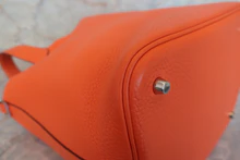 画像をギャラリービューアに読み込む, HERMES/エルメス ピコタンロックMM トリヨンクレマンス フー □R刻印 ハンドバッグ 700120238