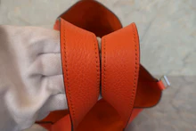 画像をギャラリービューアに読み込む, HERMES/エルメス ピコタンロックMM トリヨンクレマンス フー □R刻印 ハンドバッグ 700120238