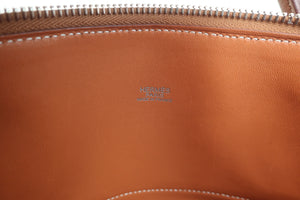 HERMES／エルメス ボリード35 トリヨンクレマンス ゴールド □L刻印 ショルダーバッグ 600110150