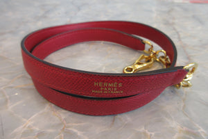 HERMES／エルメス ボリード35 クシュベル ルージュヴィフ 〇U刻印 ショルダーバッグ 600120003