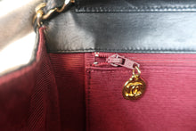 画像をギャラリービューアに読み込む, CHANEL/シャネル Vステッチチェーンショルダーバッグ ラムスキン ブラック/ゴールド金具 ショルダーバッグ 800030139
