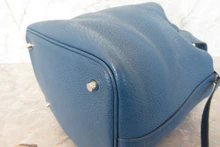 画像をギャラリービューアに読み込む, HERMES/エルメス ピコタンロックMM トリヨンクレマンス ブルードガリス □R刻印 ハンドバッグ 700100168