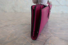 画像をギャラリービューアに読み込む, HERMES/エルメス ベアンスフレ ヴォーエプソン ローズパープル C刻印 財布 800020174