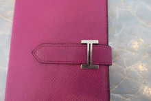 画像をギャラリービューアに読み込む, HERMES/エルメス ベアンスフレ ヴォーエプソン ローズパープル C刻印 財布 800020174