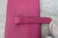 画像をギャラリービューアに読み込む, HERMES／エルメス ベアンスフレ ヴォーエプソン ローズパープル C刻印 財布 800020174
