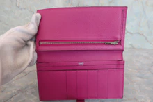 画像をギャラリービューアに読み込む, HERMES/エルメス ベアンスフレ ヴォーエプソン ローズパープル C刻印 財布 800020174