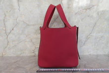 画像をギャラリービューアに読み込む, HERMES／エルメス ピコタンロックＰＭ トリヨンクレマンス ルビー □R刻印 ハンドバッグ 700100205
