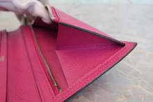 画像をギャラリービューアに読み込む, HERMES／エルメス ベアンスフレ ヴォーエプソン ローズパープル C刻印 財布 800020174
