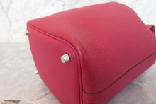画像をギャラリービューアに読み込む, HERMES/エルメス ピコタンロックPM トリヨンクレマンス ルビー □R刻印 ハンドバッグ 700100205
