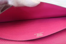 画像をギャラリービューアに読み込む, HERMES／エルメス ベアンスフレ ヴォーエプソン ローズパープル C刻印 財布 800020174
