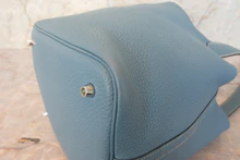 画像をギャラリービューアに読み込む, HERMES/エルメス ピコタンロックMM トリヨンクレマンス ブルージーン □M刻印 ハンドバッグ 700100150