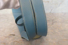 画像をギャラリービューアに読み込む, HERMES／エルメス ピコタンロックＭＭ トリヨンクレマンス ブルージーン □M刻印 ハンドバッグ 700100150
