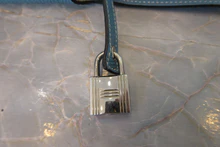 画像をギャラリービューアに読み込む, HERMES/エルメス ピコタンロックMM トリヨンクレマンス ブルージーン □M刻印 ハンドバッグ 700100150