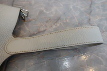 画像をギャラリービューアに読み込む, HERMES/エルメス ピコタンロックGM トリヨンクレマンス パールグレー □O刻印 ハンドバッグ 700030190