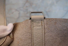 画像をギャラリービューアに読み込む, HERMES／エルメス ピコタンロックGM トリヨンクレマンス パールグレー □O刻印 ハンドバッグ 700030190
