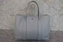 画像をギャラリービューアに読み込む, HERMES/エルメス ガーデンパーティPM ヴォーエプソン ブルーペール A刻印 トートバッグ 800020162