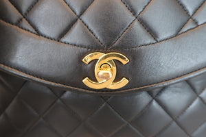 CHANEL/シャネル マトラッセフリンジチェーンショルダーバッグ ラムスキン ブラック/ゴールド金具 ショルダーバッグ 600100157