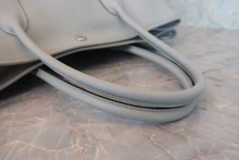 画像をギャラリービューアに読み込む, HERMES/エルメス ガーデンパーティPM ヴォーエプソン ブルーペール A刻印 トートバッグ 800020162