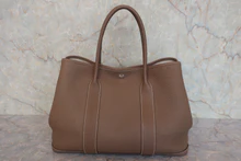 画像をギャラリービューアに読み込む, HERMES/エルメス ガーデンパーティPM ネゴンダ エトゥープ D刻印 トートバッグ 800030166