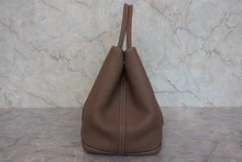 画像をギャラリービューアに読み込む, HERMES/エルメス ガーデンパーティPM ネゴンダ エトゥープ D刻印 トートバッグ 800030166