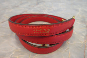 HERMES／エルメス ボリード27 ヴォースイフト ルージュクー D刻印 ショルダーバッグ 600120085