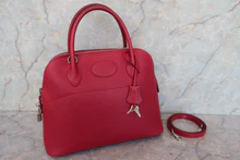 画像をギャラリービューアに読み込む, HERMES/エルメス ボリード31 ヴォーエプソン ルビー □N刻印 ショルダーバッグ 700100099