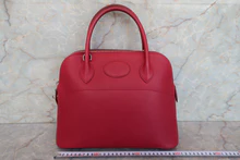 画像をギャラリービューアに読み込む, HERMES/エルメス ボリード31 ヴォーエプソン ルビー □N刻印 ショルダーバッグ 700100099