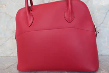 画像をギャラリービューアに読み込む, HERMES/エルメス ボリード31 ヴォーエプソン ルビー □N刻印 ショルダーバッグ 700100099