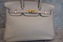 画像をギャラリービューアに読み込む, HERMES/エルメス バーキン30 トリヨンクレマンス ベトン A刻印 ハンドバッグ 700010118