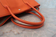 画像をギャラリービューアに読み込む, HERMES／エルメス ガーデンパーティPM ネゴンダ オレンジポピー □R刻印 トートバッグ 800020173

