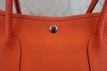 画像をギャラリービューアに読み込む, HERMES/エルメス ガーデンパーティPM ネゴンダ オレンジポピー □R刻印 トートバッグ 800020173