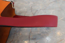 画像をギャラリービューアに読み込む, HERMES/エルメス ピコタンロックタッチGM トリヨンクレマンス/ヴォースイフト オレンジ/ルージュグレナ X刻印 ハンドバッグ 700110144