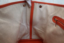 画像をギャラリービューアに読み込む, HERMES/エルメス ガーデンパーティPM ネゴンダ オレンジポピー □R刻印 トートバッグ 800020173