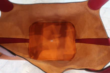 画像をギャラリービューアに読み込む, HERMES／エルメス ピコタンロックタッチGM トリヨンクレマンス/ヴォースイフト オレンジ/ルージュグレナ X刻印 ハンドバッグ 700110144
