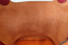 画像をギャラリービューアに読み込む, HERMES/エルメス ピコタンロックタッチGM トリヨンクレマンス/ヴォースイフト オレンジ/ルージュグレナ X刻印 ハンドバッグ 700110144