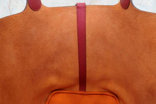 画像をギャラリービューアに読み込む, HERMES／エルメス ピコタンロックタッチGM トリヨンクレマンス/ヴォースイフト オレンジ/ルージュグレナ X刻印 ハンドバッグ 700110144
