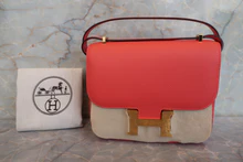 画像をギャラリービューアに読み込む, HERMES／エルメス コンスタンス3 ミニ ヴォーエプソン ローズジャイプール A刻印 ショルダーバッグ 700110170
