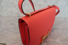 画像をギャラリービューアに読み込む, HERMES/エルメス コンスタンス3 ミニ ヴォーエプソン ローズジャイプール A刻印 ショルダーバッグ 700110170