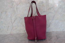 画像をギャラリービューアに読み込む, HERMES/エルメス ピコタンロックMM トリヨンクレマンス トスカ □P刻印 ハンドバッグ 700100136