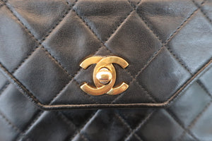 CHANEL/シャネル マトラッセチェーンショルダーバッグ ラムスキン ブラック/ゴールド金具 ショルダーバッグ 600040059