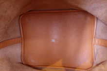 画像をギャラリービューアに読み込む, HERMES/エルメス ピコタンロックGM トリヨンクレマンス オレンジ □P刻印 ハンドバッグ 700100098