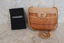 将图片加载到图库查看器，CHANEL/香奈儿 篮子 链条包 藤条/羊皮 Brown/Beige(棕色/米色) 肩背包 500090146
